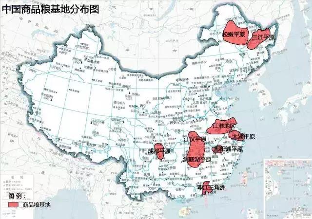 中国农业分布地图及土地污染现状